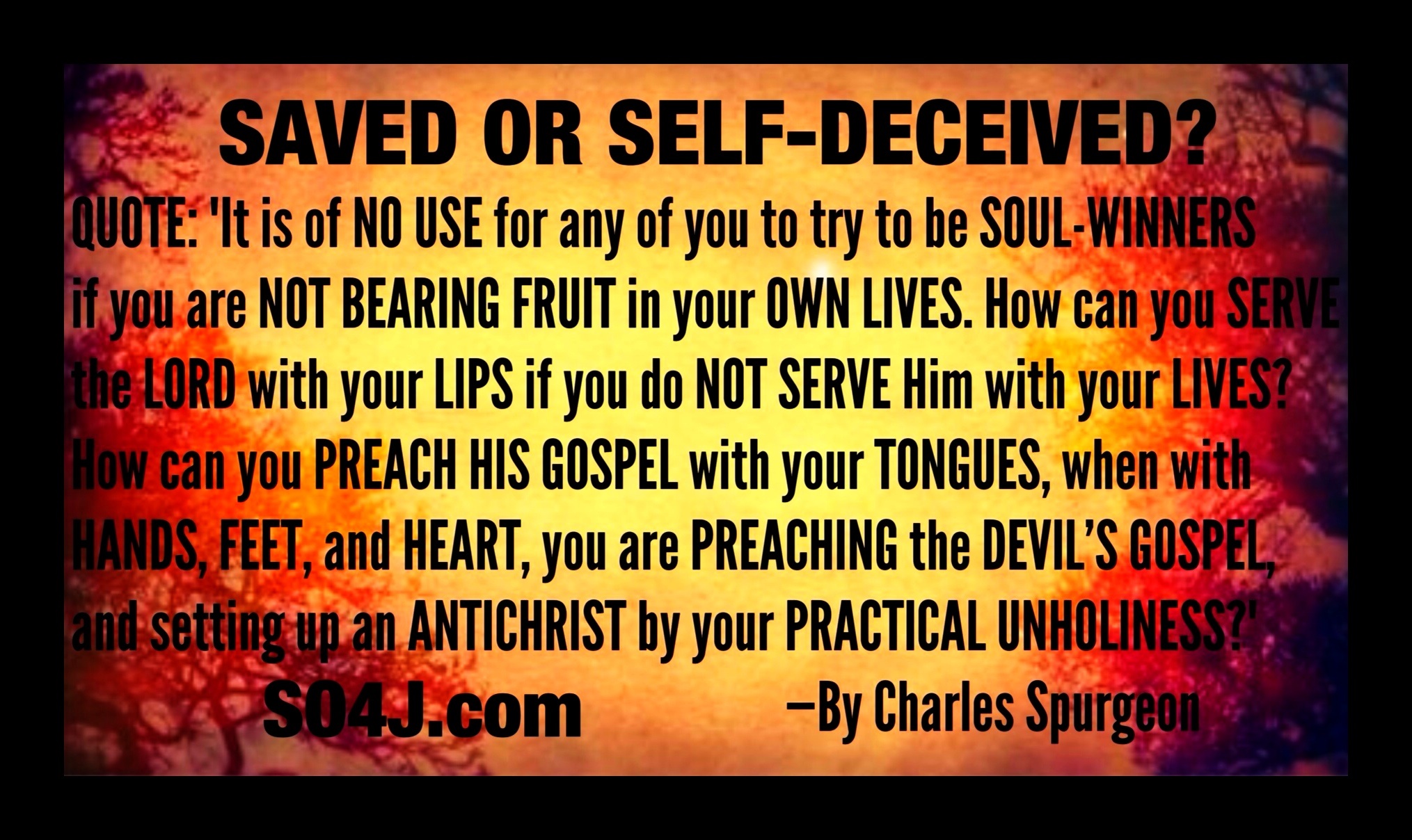 Are you Truly Saved or are you Self-Deceived? Examine Your Faith with God's Word! (2 Cor 13:5) - SO4J-TV SO4J.com 