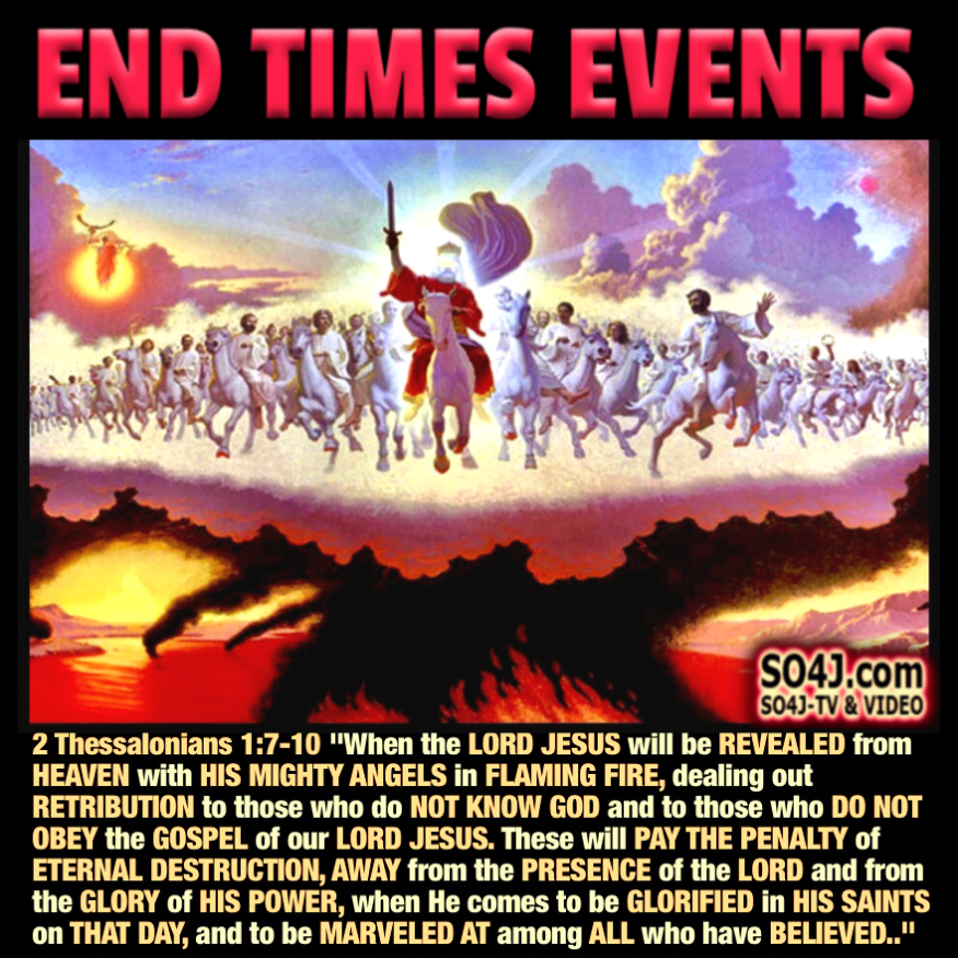 END TIMES EVENTS - SIGNS OF THE TIMES - CHECKLIST & CHARTS - SO4J