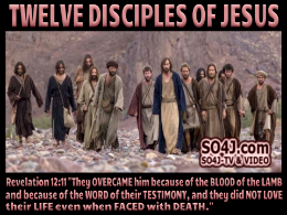 Twelve Disciples of Jesus in the Bible